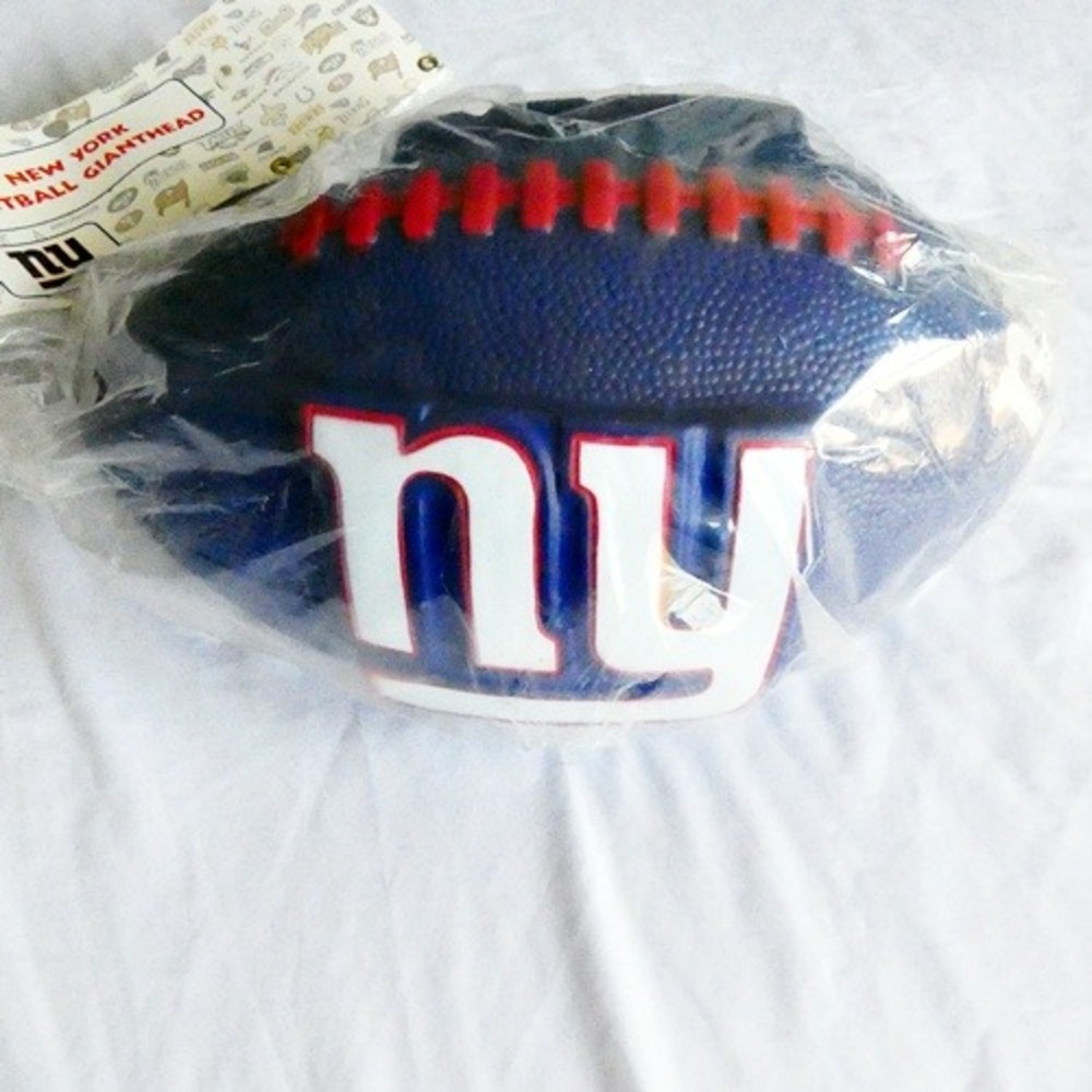 New York Giants NY Foamhead NFL Official Tailgate Football Foam Hat Head RARE